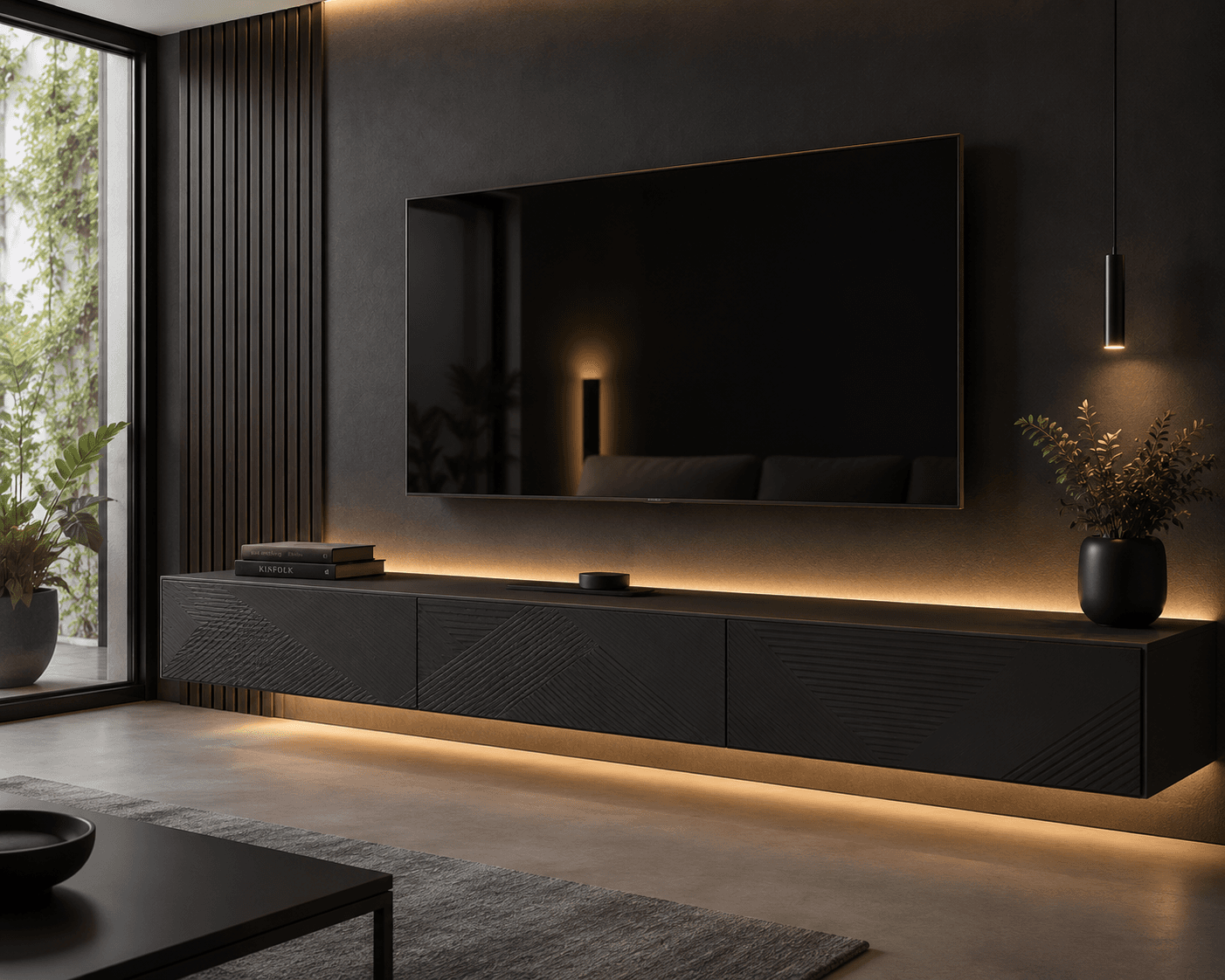 Rack TV Flotante LED